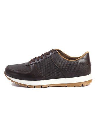 Tenis Cuero Café Maniqueo Declan Maniqueo