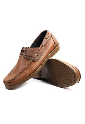 Mocasines Cuero Miel-Café Maniqueo Roger