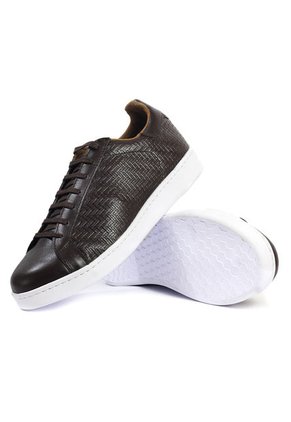 Tenis Cuero Café Maniqueo Steve