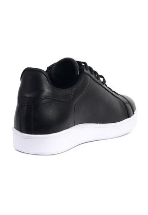 Tenis Cuero Negro Maniqueo Steve