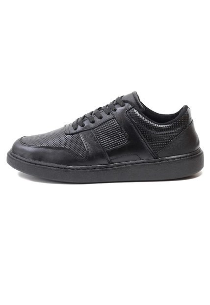 Zapatos Cuero Negro Maniqueo Silente