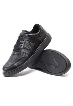 Zapatos Cuero Negro Maniqueo Silente