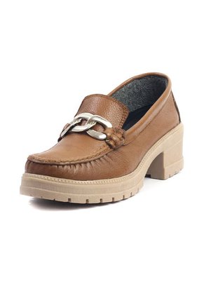 Mocasines Cuero Miel Maniqueo Lille