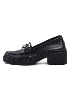 Mocasines Cuero Negro Maniqueo Lille