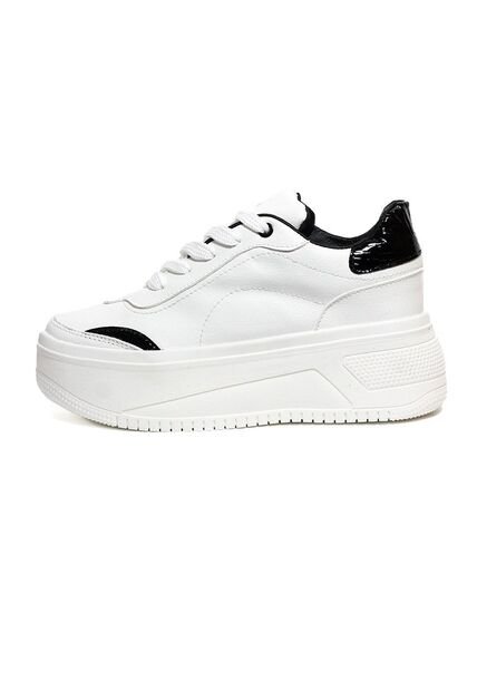 Tenis Blanco-Negro Maniqueo Eclipse