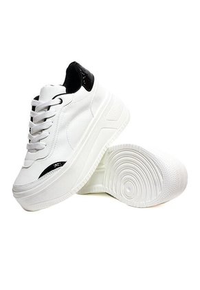 Tenis Blanco-Negro Maniqueo Eclipse
