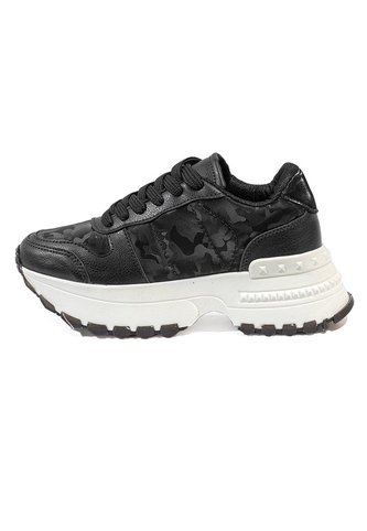 Tenis Negro Maniqueo Heel Maniqueo