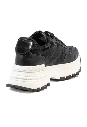 Tenis Negro Maniqueo Heel