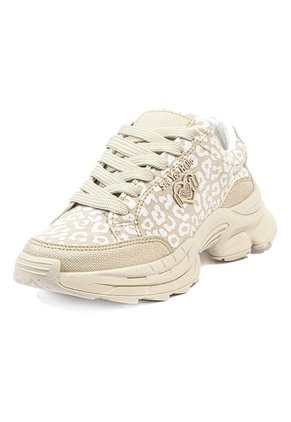Tenis Beige Maniqueo Linear