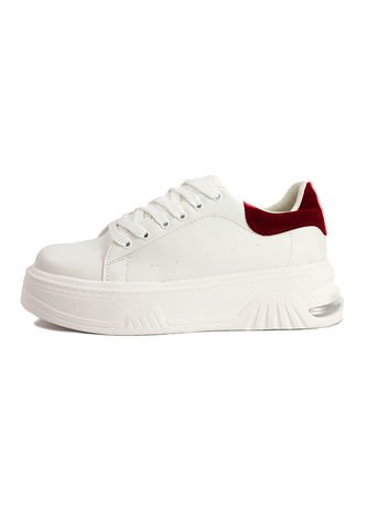 Tenis Blanco-Rojo Maniqueo Queen Maniqueo