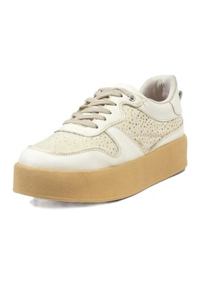 Tenis Beige Maniqueo Retro