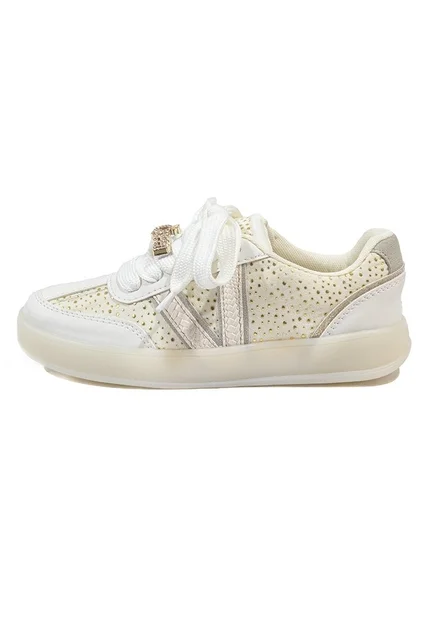 Tenis Blanco Maniqueo Velvet