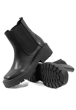 Botines Negro Maniqueo Strutta
