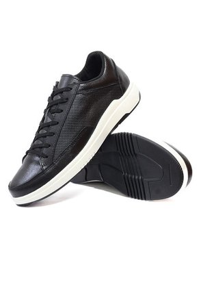 Zapatos Cuero Negro Maniqueo Forge