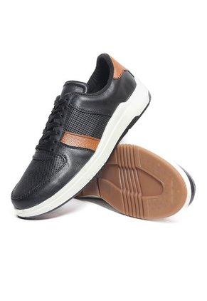 Zapatos Cuero Negro-Miel Maniqueo Walker