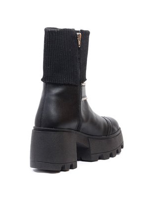 Botines Negro Maniqueo Amatista