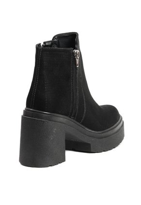 Botín Mujer Negro Maniqueo Font