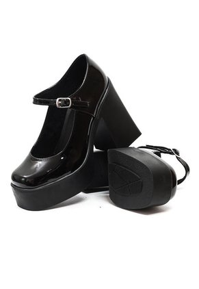 Zapatos Tacón Mujer Negro Maniqueo Gira
