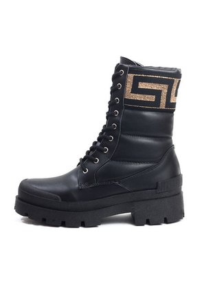 Botín Mujer Negro Por Dorado Maniqueo Mafe