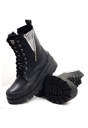 Botín Mujer Negro Maniqueo Valery