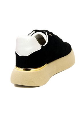 Tenis Mujer Negro Maniqueo Kai