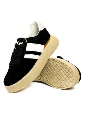 Tenis Mujer Negro Maniqueo Kai