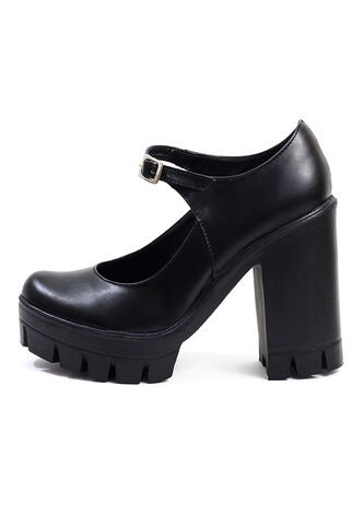 Zapatos Tacón Negro Maniqueo Mafalda Maniqueo