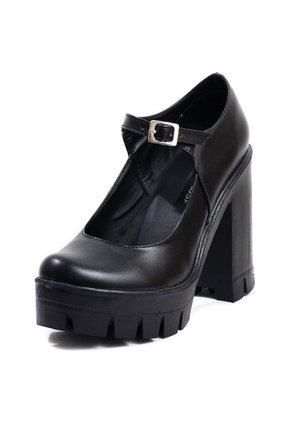 Zapatos Tacón Negro Maniqueo Mafalda