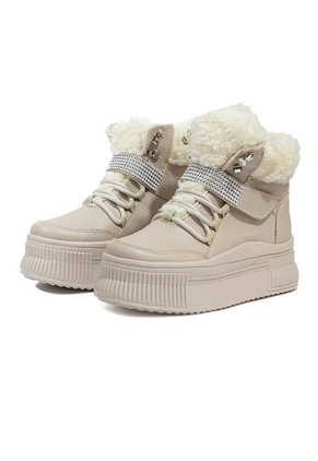 Botines Beige Maniqueo Selene