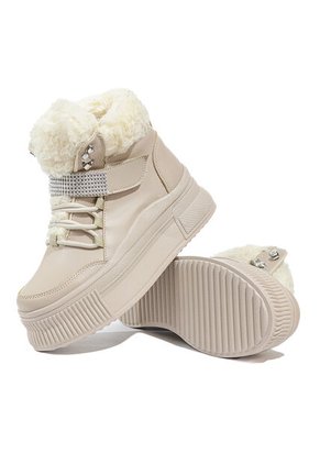 Botines Beige Maniqueo Selene