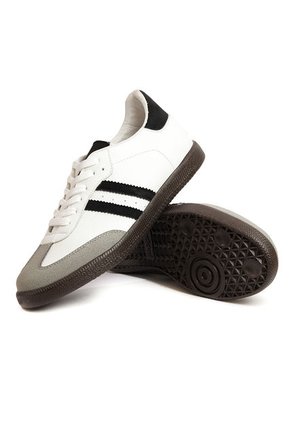 Tenis Blanco X Negro Maniqueo Mamba