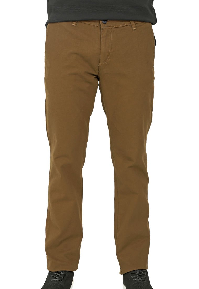 Pantalon dril cafe fashion