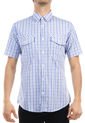 Camisa Blanco-Azul Manpower de Manpower