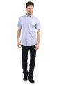 Camisa Blanco-Azul Manpower de Manpower