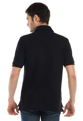 Camiseta Polo Manpower Negro