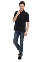 Camiseta Polo Manpower Negro de Manpower