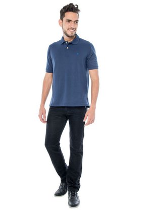Camiseta Polo Manpower Azul Oscuro
