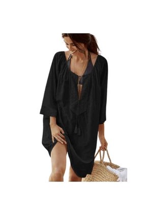 Salida De Baño Corta Cerrada Para Verano Y Playa Blanco