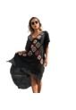 TUNICA NEGRA ARTESANAL Negro de Mantarraya Beachwear