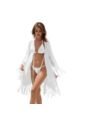 KIMONO SALIDA DE BANO PLAYERA PARA EL VERANO BLANCA de Mantarraya Beachwear