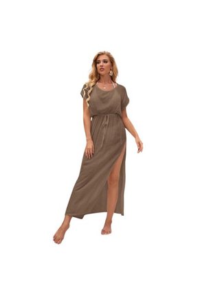 VESTIDO DE PLAYA MALE BEIGE