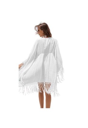 KIMONO SALIDA DE BANO PLAYERA PARA EL VERANO BLANCA