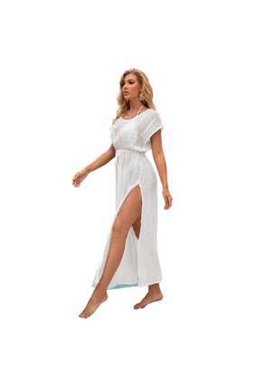 VESTIDO DE PLAYA BLANCO