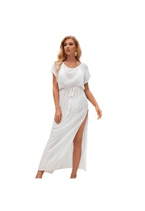 VESTIDO DE PLAYA BLANCO