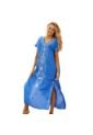 TUNICA EN ALGODON AZUL de Mantarraya Beachwear