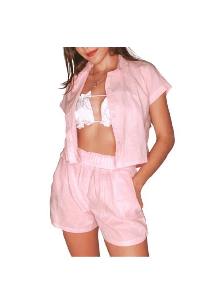 CONJUNTO DE 3 PIEZAS LINO Blanco