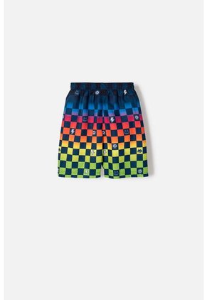 Pantaloneta De Baño Mic Multicolor Con Pretina Elástica Para Niño 8