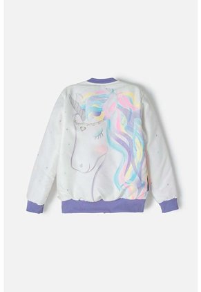 Chaqueta De Mic Con Cierre Multicolor Para Niña 4