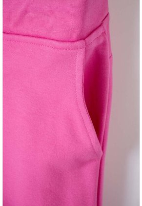 Jogger De Mic Con Bolsillos Rosado Para Niña 4