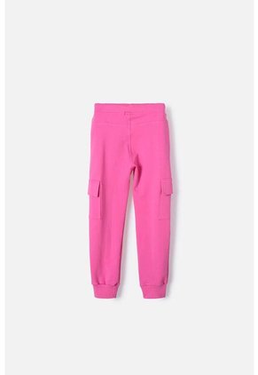 Jogger De Mic Con Bolsillos Rosado Para Niña 4